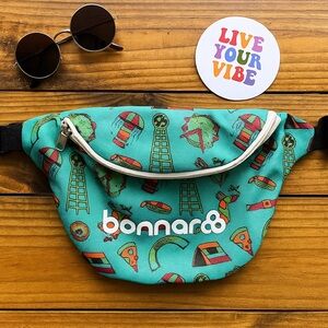 Bonnaroo Music Festival Waist Fanny Pack Carnival Print NWOT Adjustable 2018